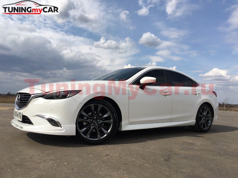 Клыки переднего бампера для Mazda 6 2015-