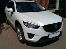 Реснички на фары для Mazda CX-5 (2011-2016) var №1 широкие
