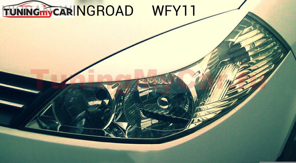 Реснички на фары для Nissan Wingroad WFY11 2001-2005 рестайлинг