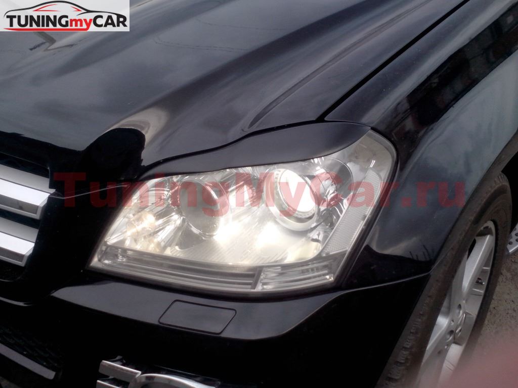 Реснички на фары для Mercedes-Benz GL X164 2006-2012