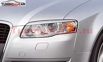 Реснички на фары для Audi A4 2004-