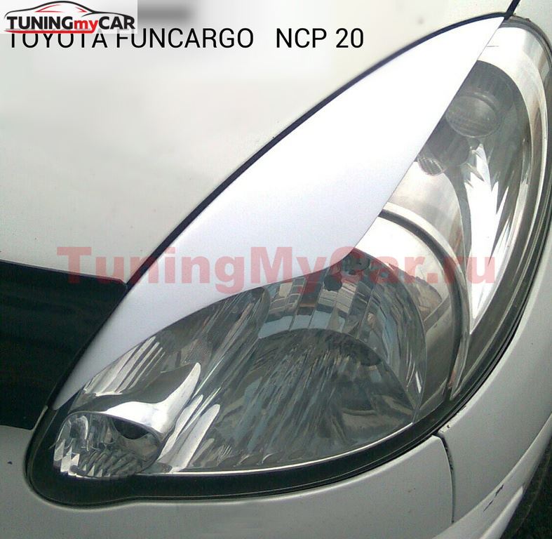 Реснички на фары для Toyota Funcargo NCP20 1999-2005