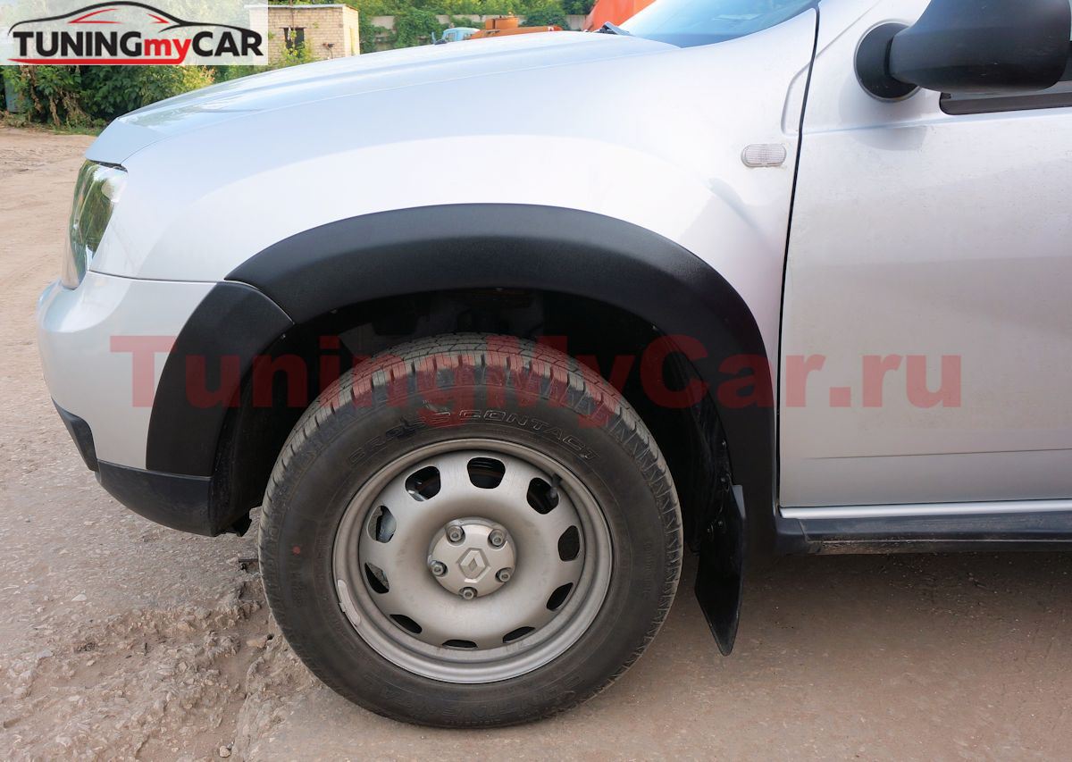 Накладки на колесные арки (расширители) 8 частей Renault Duster 2015-2020