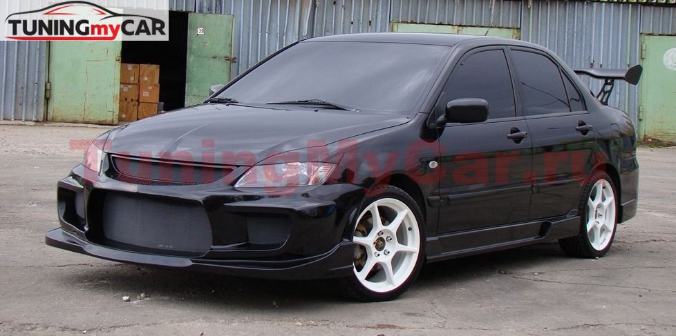 Пороги для Mitsubishi Lancer IX в стиле INGS Extreem