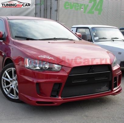 Передний бампер Extreme для Lancer X