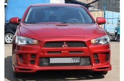 Передний бампер Extreme для Lancer X
