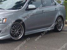 Пороги Zodiak для Mitsubishi Lancer X