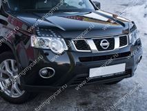 Реснички на фары для Nissan X-Trail II (Т31 рестайлинг)