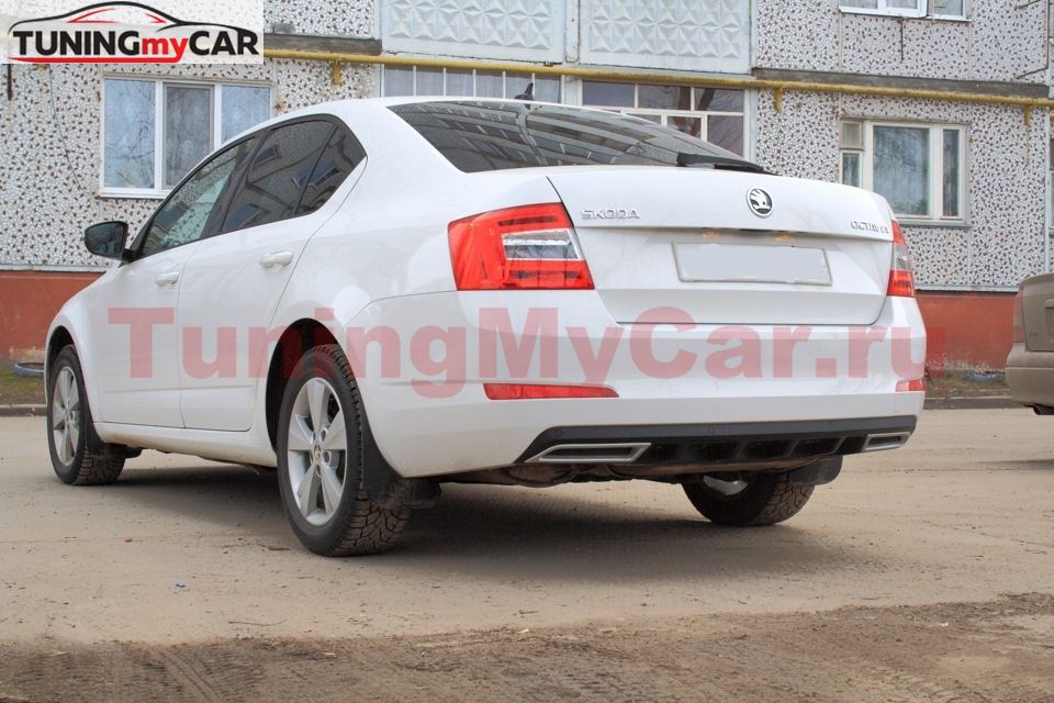 Диффузор заднего бампера для Skoda Octavia III A7 (2013-) 