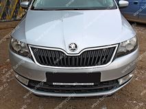 Спойлер переднего бампера для Skoda Rapid