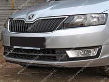 Спойлер переднего бампера для Skoda Rapid