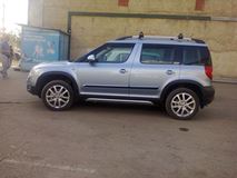 Накладки на пороги Алюминиевый Вид (Взгляд) Skoda Yeti