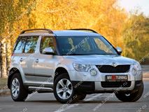 Накладки на пороги Алюминиевый Вид (Взгляд) Skoda Yeti