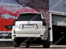 Юбка заднего бампера в стиле JAOS для Toyota LC 150 PRADO (сост. из 2-х частей)