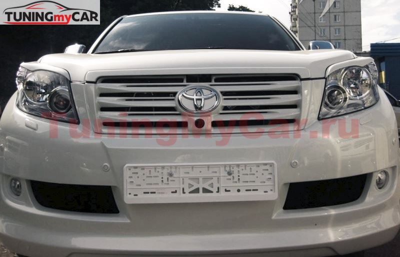 Решетка радиатора в стиле ELFORD для Toyota LC 150 PRADO (под камеру)