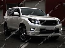 Юбка переднего бампера в стиле LX-Mode для Toyota LC 150 PRADO
