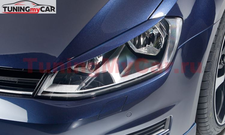 Реснички на фары для Volkswagen Golf 7 2013-2019