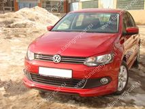 Юбка переднего бампера для VW Polo Sedan  (2010-2015)