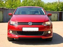 Юбка переднего бампера для VW Polo Sedan  (2010-2015)