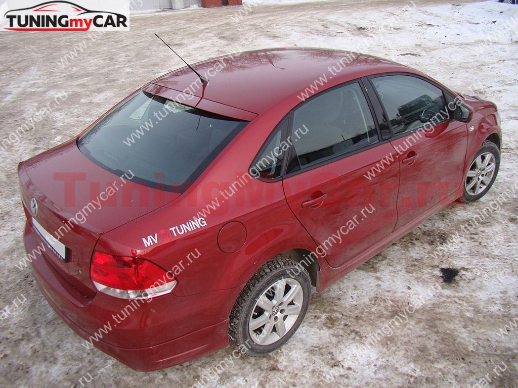 Козырек на заднее стекло для VW Polo Sedan