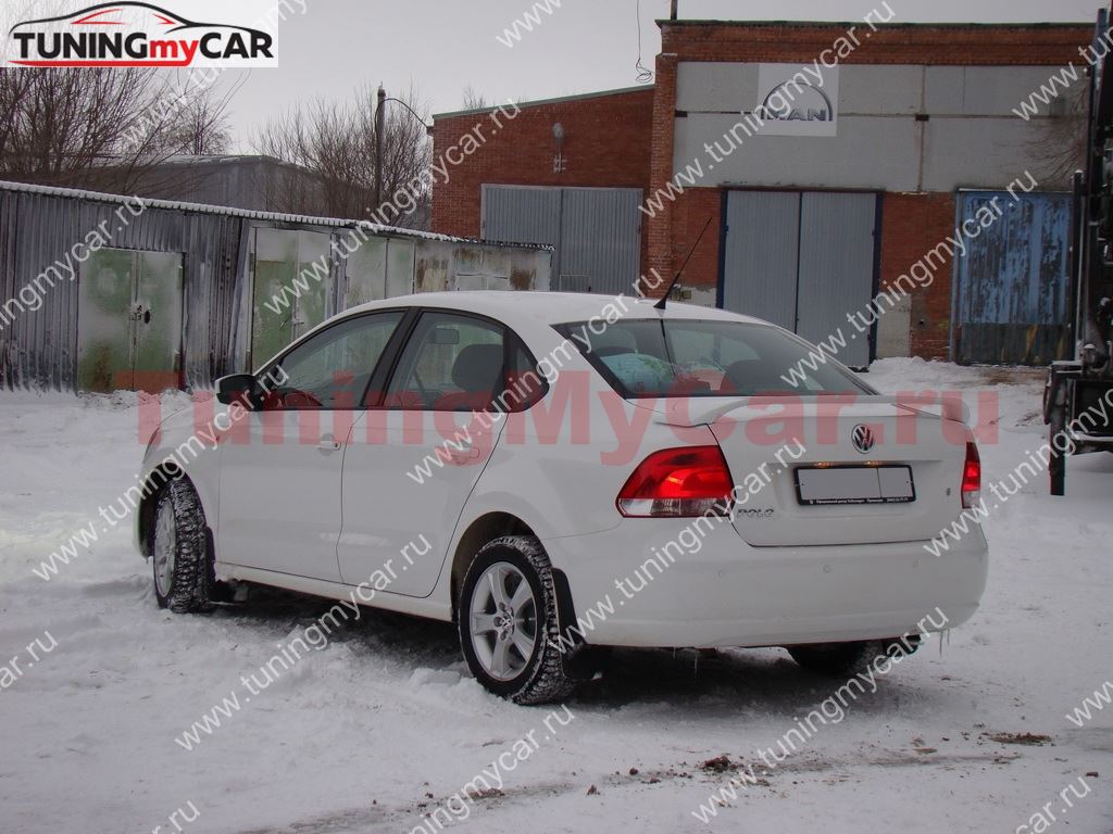 Спойлер высокий для VW Polo Sedan