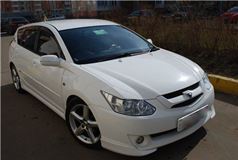 Реснички на фары для Toyota Caldina ZZT241 простая оптика 2002-2004 дорестайлинг