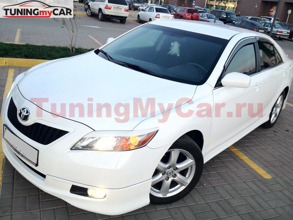 Реснички на фары для Toyota Camry ACV40 (дорестайлинг) 2006-2009