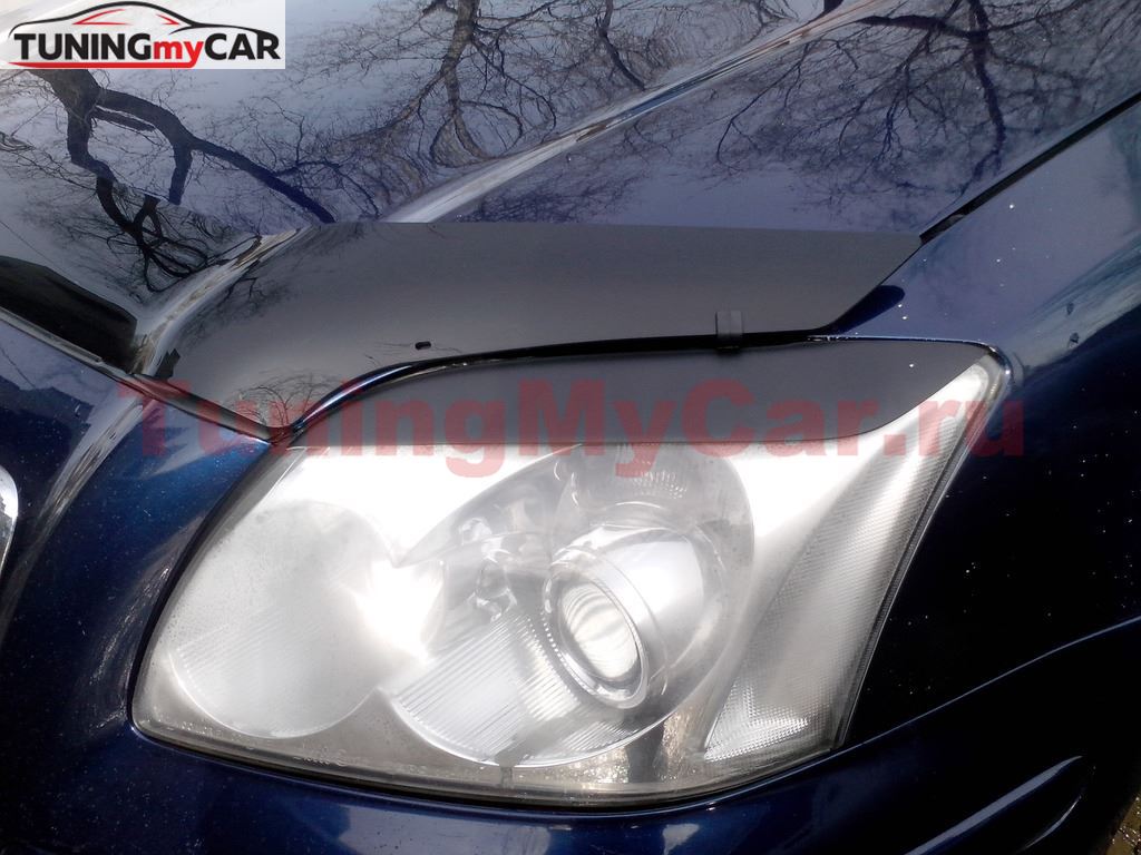 Накладки на фары (реснички) для Toyota Avensis T 250 2003-2008