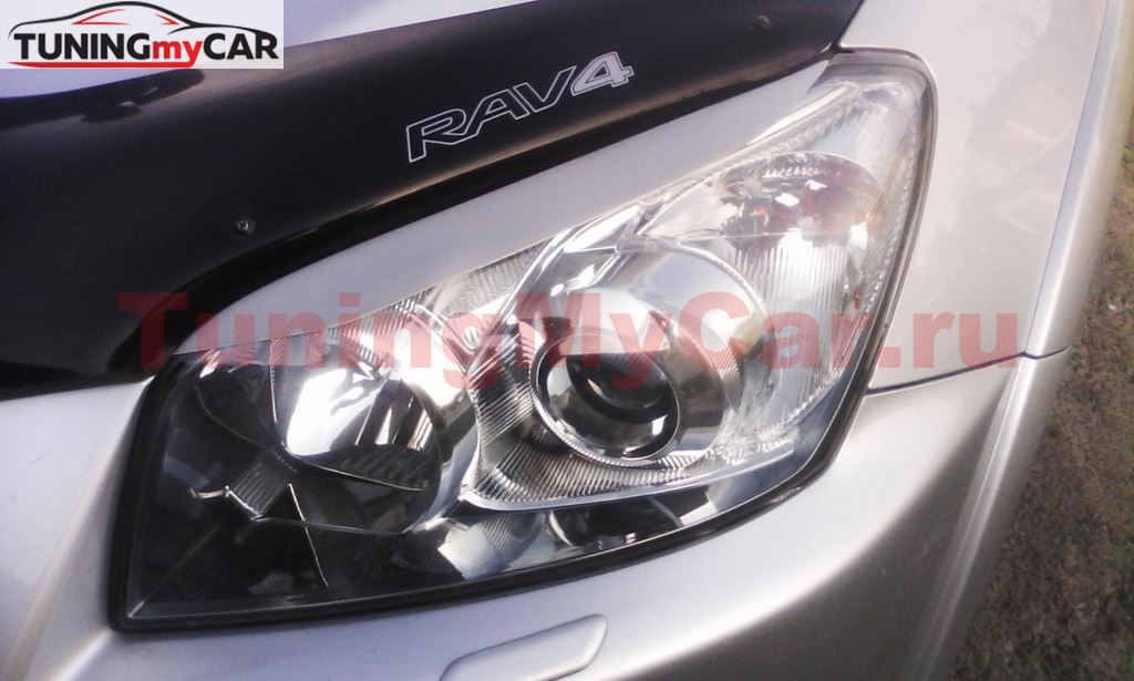 Реснички на фары для Toyota Rav4 2005-2013
