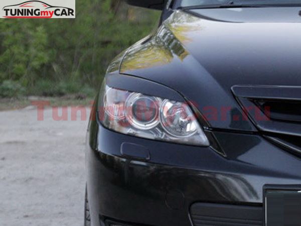 Реснички на фары для Mazda 3 хэтчбек 2003-