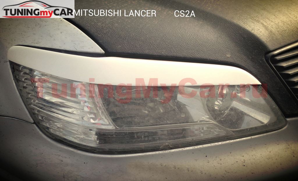 Реснички на фары для Mitsubishi Lancer Cedia CS2A 2000-2003