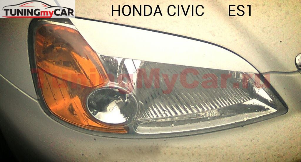 Реснички на фары для Honda Civic ES5 7 поколение 2000 - 2003