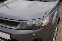Накладки на фары (реснички) для Mitsubishi Outlander XL
