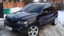 Накладки на фары (реснички) для BMW X5 E53 2003 - 2006