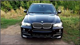 Накладки на фары (реснички) широкие для BMW X5 E70 (БМВ Х5 Е70) 2007 - 2013
