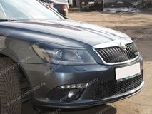 Реснички на фары Skoda Octavia II FL