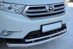 Защита переднего бампера D63 ( секции) / D42 (дуга) для Toyota Highlander 2010-2013