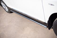 Пороги труба D63 (вариант 3) для Toyota Highlander 2010-2013