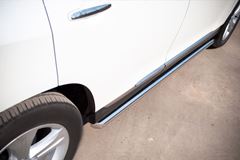 Пороги труба D63 для Toyota Highlander 2010-2013