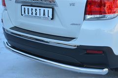 Защита заднего бампера D63 (секции) для Toyota Highlander 2010-2013