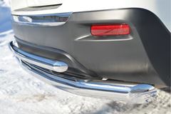 Защита заднего бампера D63 (секции)/ D42 (дуга) для Toyota Highlander 2010-2013