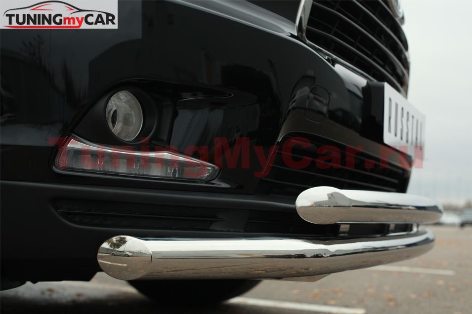 Защита переднего бампера D63 (секции) D63 (дуга) для Toyota Highlander 2014-