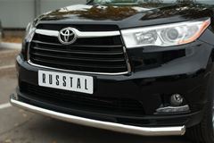 Защита переднего бампера D63 (секции) для Toyota Highlander 2014-