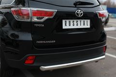 Защита заднего бампера D63 (дуга) для Toyota Highlander 2014-