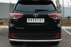 Защита заднего бампера D63 (секции) для Toyota Highlander 2014-