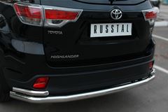 Защита заднего бампера D63 (секции) D42 (уголки) для Toyota Highlander 2014-