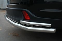 Защита заднего бампера D63 (секции) D42 (уголки) для Toyota Highlander 2014-