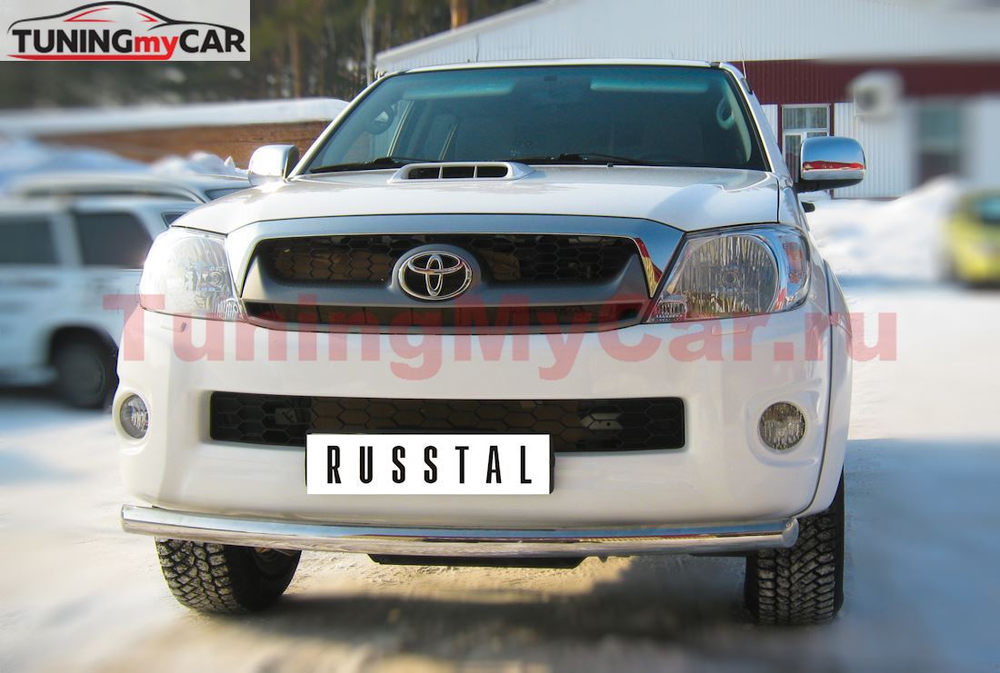 Защита переднего бампера D63 (дуга) для Toyota Hilux 2009-2014