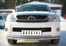 Защита переднего бампера D63/42 (дуга) для Toyota Hilux 2009-2014