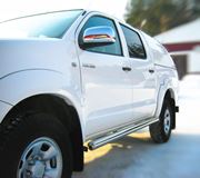 Пороги труба D76 (вариант 3) для Toyota Hilux 2009-2014